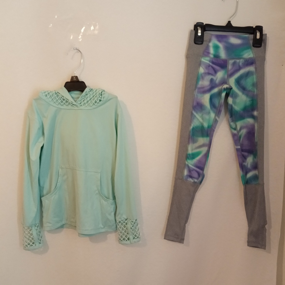 Leggings hoodie outfit girls size 4/5